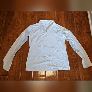 Wellington Collection L White Long-Sleeve Riding Shirt